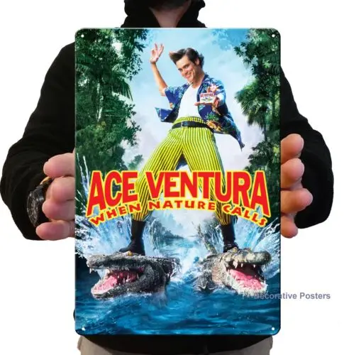 Ace Ventura Jim Carrey Movie Metal Poster - Sign -Size:8*12inch (20x30cm) good sign sign