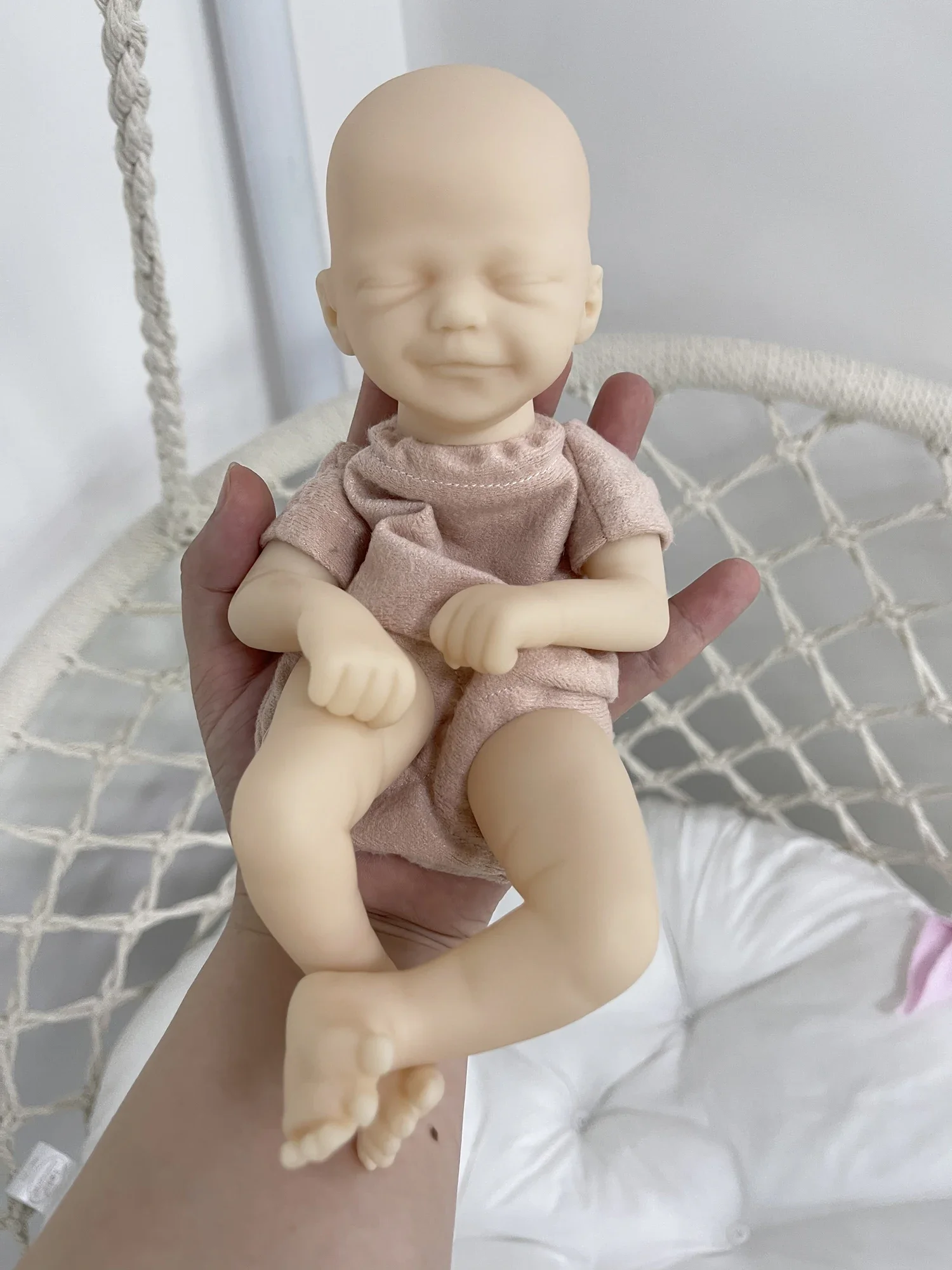 Mini Bebe Reborn Kit Zane 9 cali odrodzony zestaw winylowa lalka dla niemowląt niemalowane części dla lalek do samodzielnego zestaw części ciała do lalek Reborn