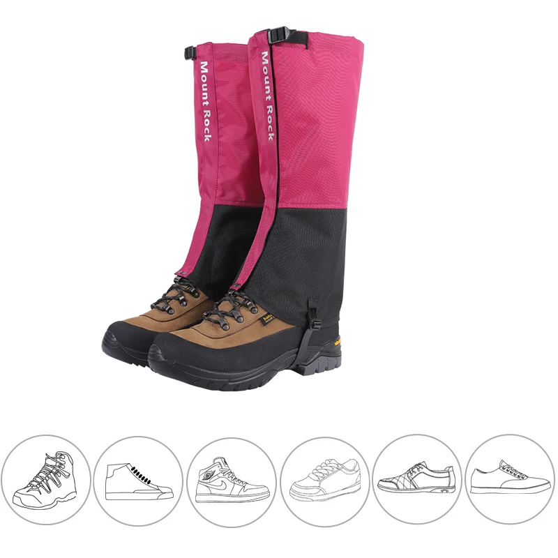 Outdoor Snow Leg Gaiters, Waterproof Hiking Boot Shoes Legging, Warmer Cover Ski Trekking Climbing, Tourist Camping, Hunting Ga