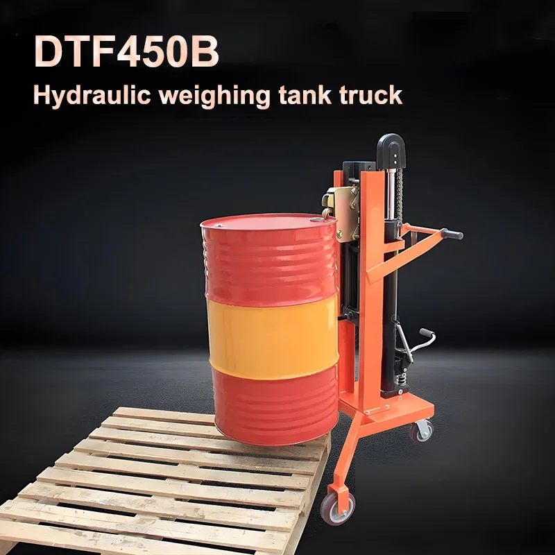 الهيدروليكية وزنها طبلة زيت مركبة مواصلات دلو مستدير مكدس شاحنة النسر منقار دواسة رفع تحميل وتفريغ شاحنة DTF45