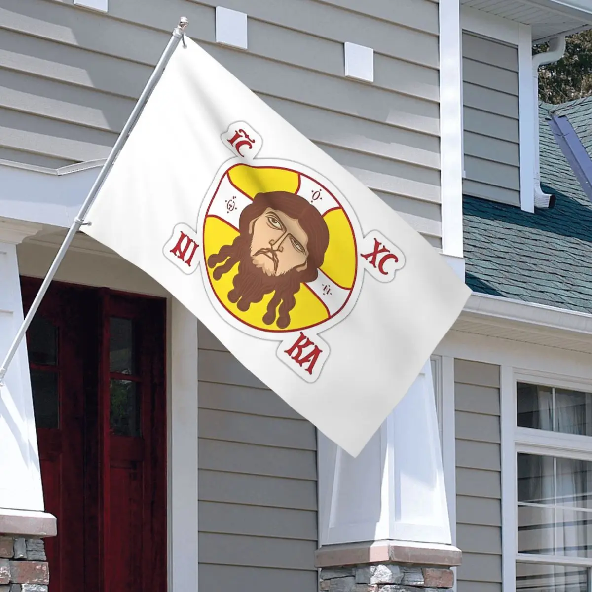 Orthodox Flag With Jesus Christ Face Flag Outdoor Banner 2 Grommets Decoration Fade Proof 60x90 90x150cm Flags