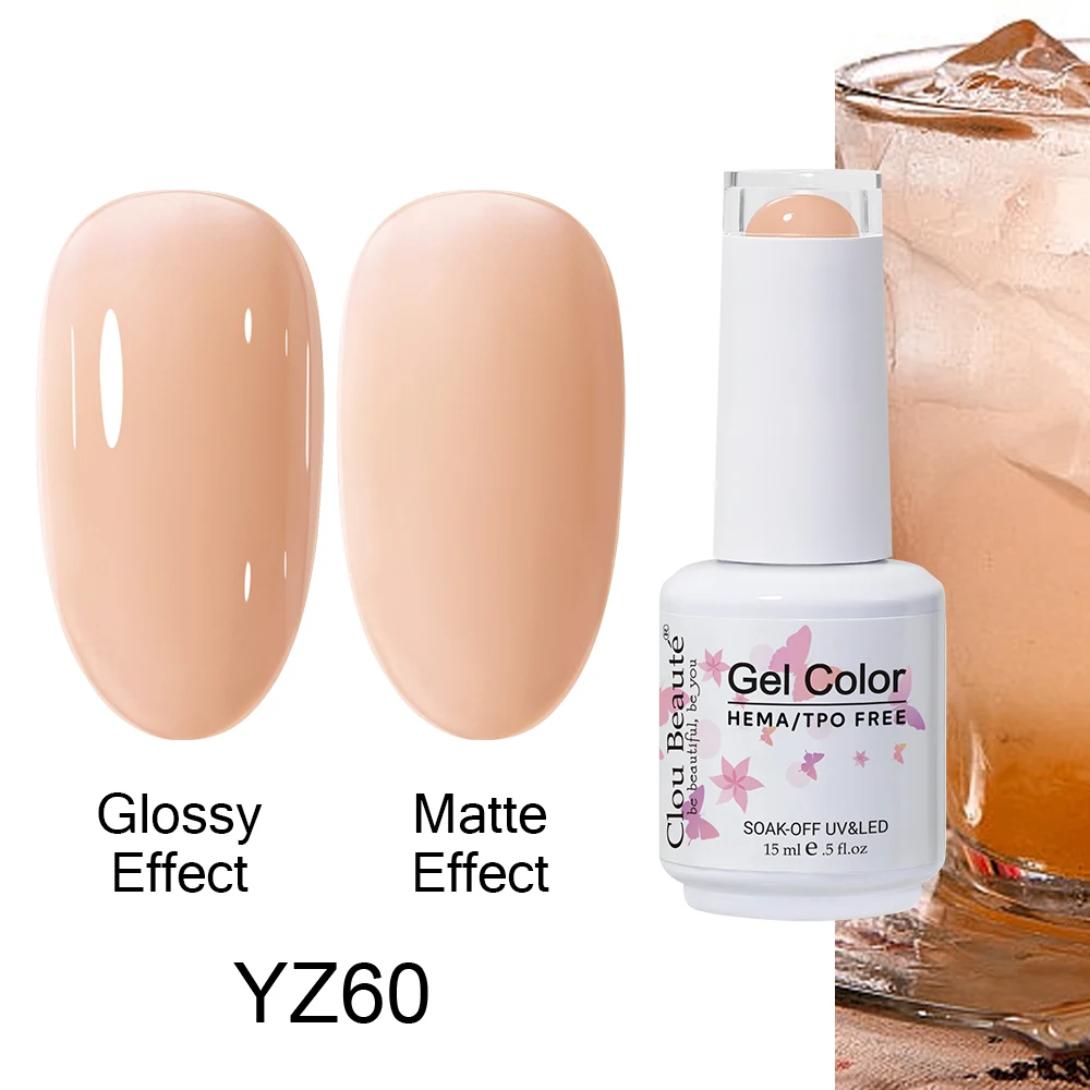 Clou Beaute Gel Nagellak Neon Bruin Koningsblauw Rood Groen Pastal Naakt Nail Art Vernissen Gel Lak Top Coat UV Gel Nail
