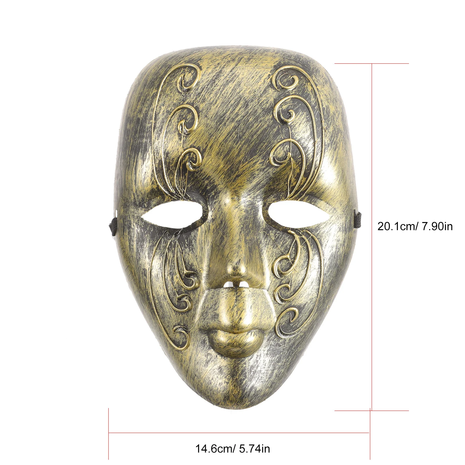 Halloween Mask Party Carnival Props Accessory Costumes for Adults Clown Masquerade Women Full Face Plastic Creative Lovers