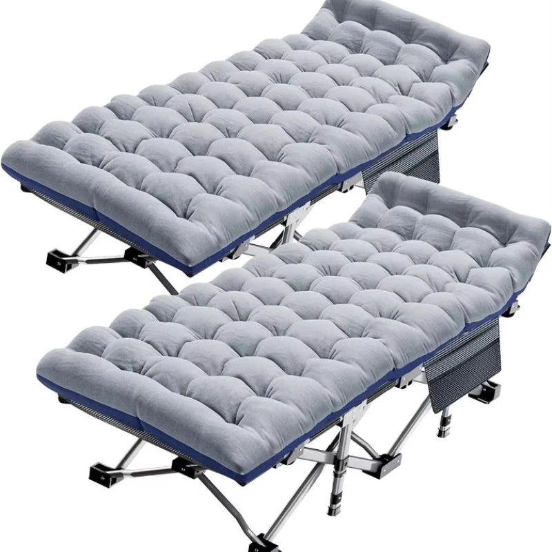 

Portable Adult Folding Bed with Cushion – Modern Design, Suitable for Outdoor Camping & Hospital Temporary Care