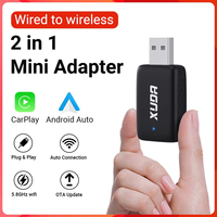 XUDA NEW Mini wired to wireless CarPlay & Android Auto 2in1 adapter is suitable for 99% of original cars with wired carplay/auto