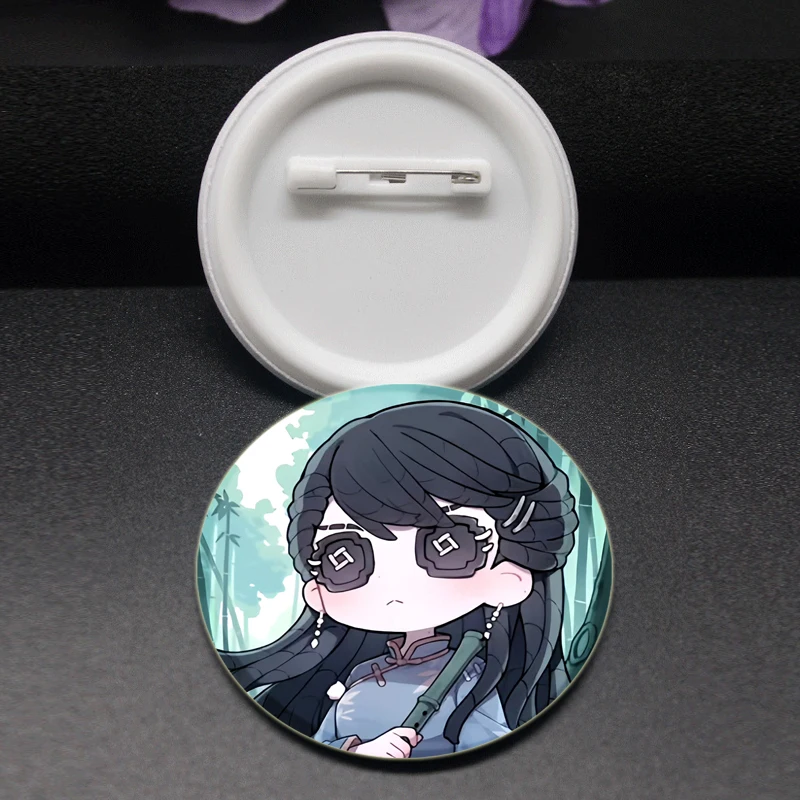 58mm Game Anime Identity V Pins Asymmetric Competitive Mobile Game Badge Breastpin for Backpack Clothes Handmade Gift Brooches