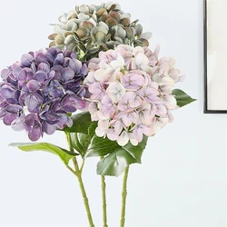 Artificial Flowers Silk Hydrangea Vase for Home Decoration Accessories Wedding Hotel Living Room Decorative Fake Plants Garland