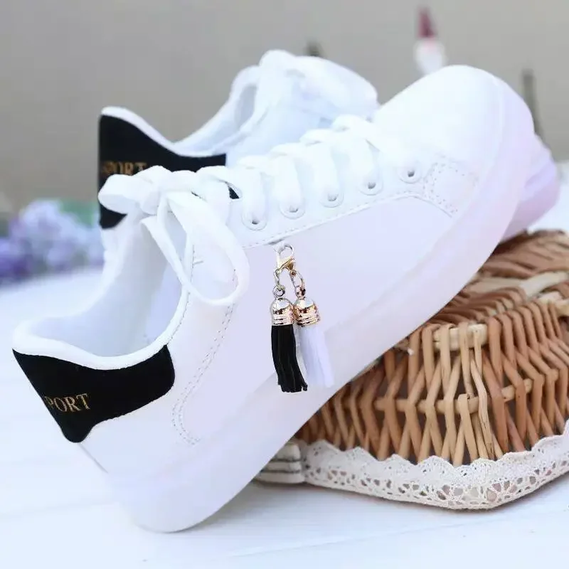 New Fashion Women Sneaker Breathable Students Casual Shoes Sports for Girl Flat Mesh White Shoes Vulcanize Desginer Shoes