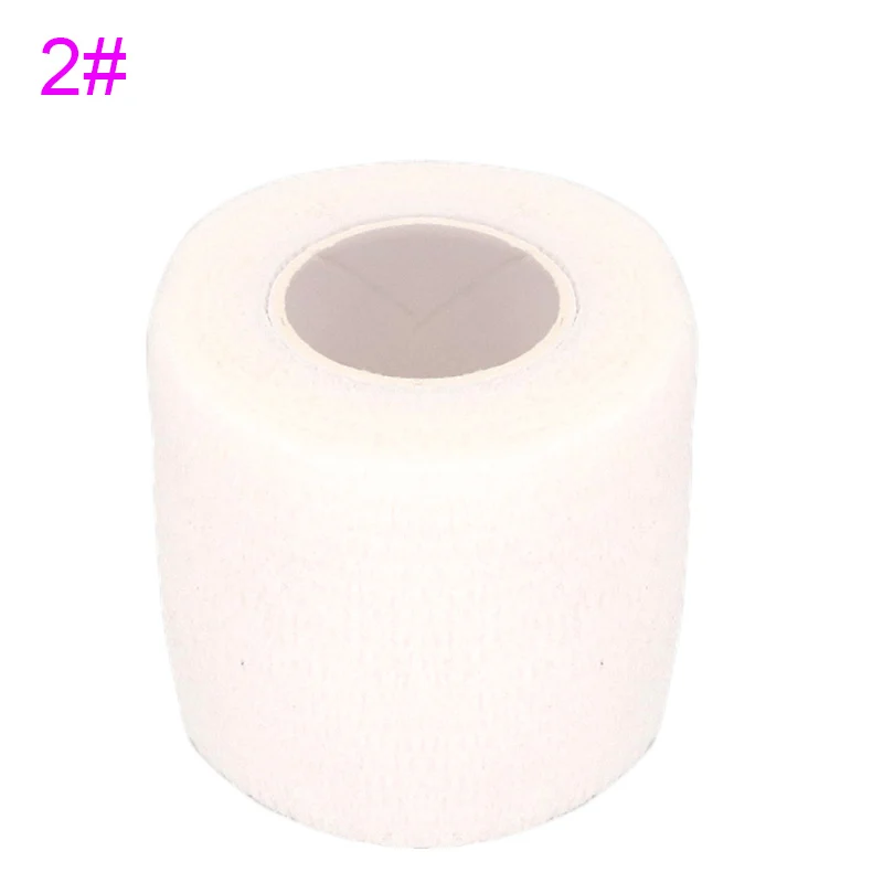 White Black Khaki Sports Self Adhesive Elastic Bandage Wrap Tape 4.8m Elastoplast For Knee Support Finger Ankle Palm Shoulder