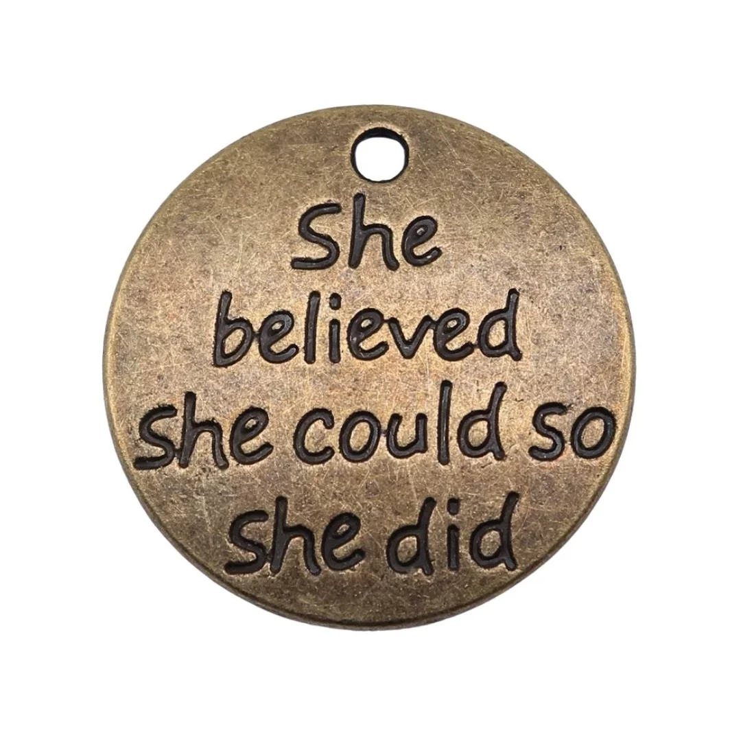 

15pcs 22mm Zinc alloy metal tibetan silver,antiqued bronze plated charm T2035 for jewelry making