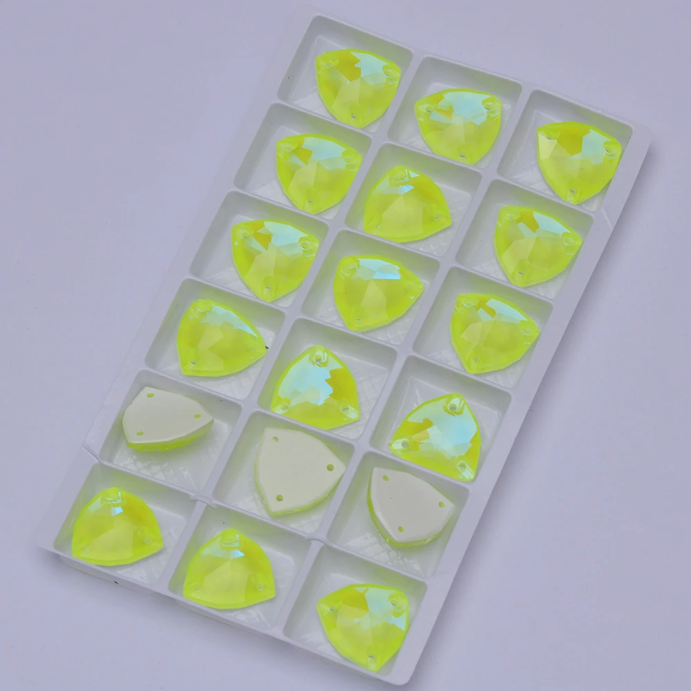 PUBRILEX Trilliant K9 Glas-Aufnähsteine mit Flacher Rückseite, Neonfarben, für DIY-Nähprojekte, Dekorative Kristallsteine für Taschen und Kleidung – Detail 12