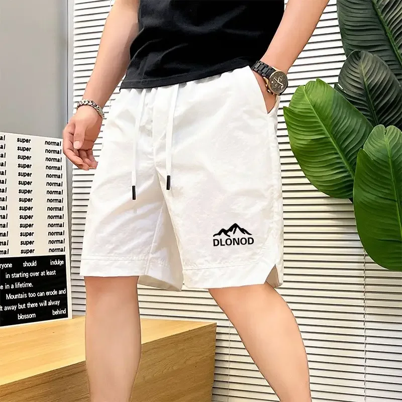 

Мужские короткие брюки Sweat Board Широкие пляжные мужские шорты Спортивные белые бегуны Быстросохнущие мешковатые свободные брюки со льдом Новинка в горячих предложениях Xl