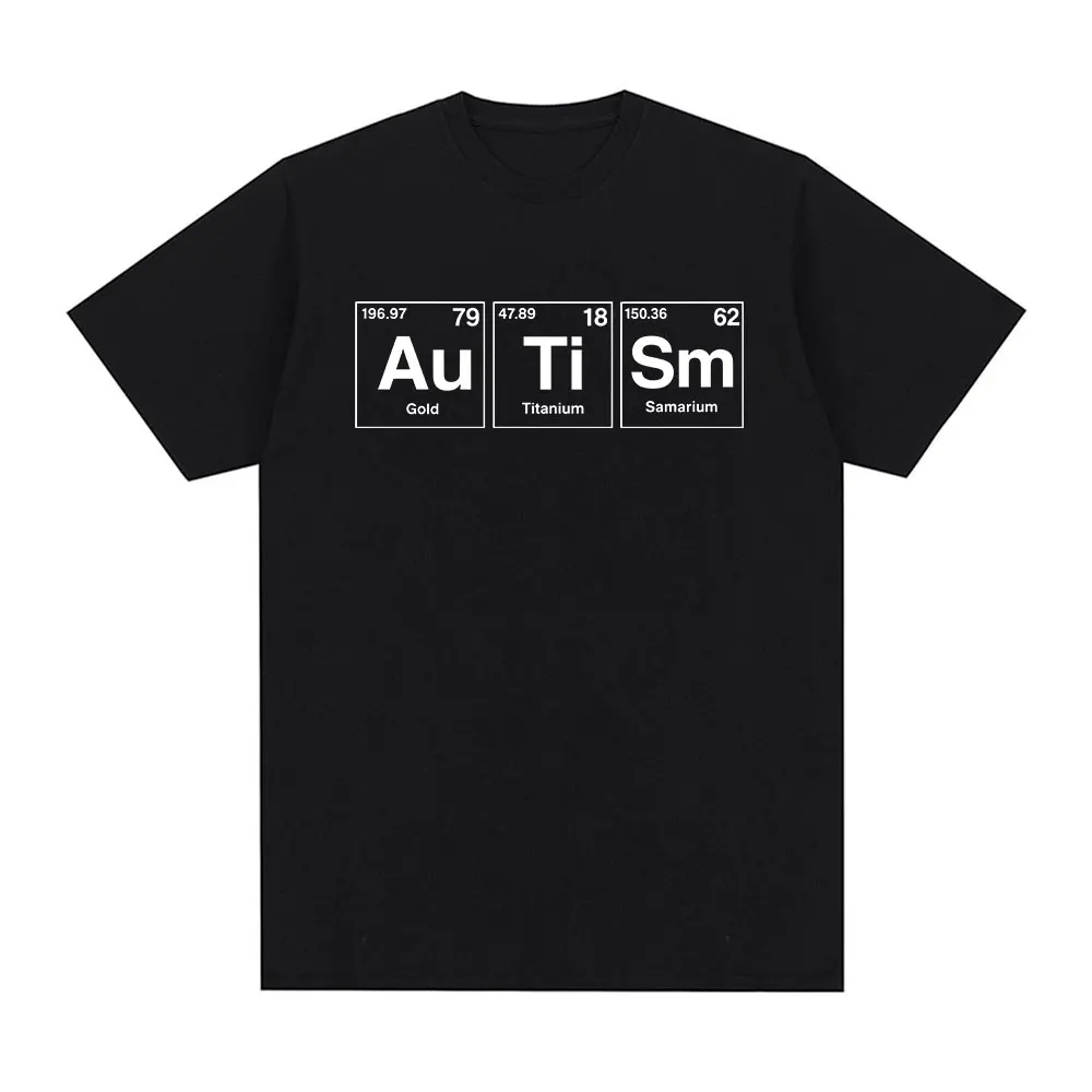 T-shirts drôles sur le thème de l'autisme, vêtements pour hommes et femmes, mode été, t-shirts à manches courtes en coton, t-shirts décontractés