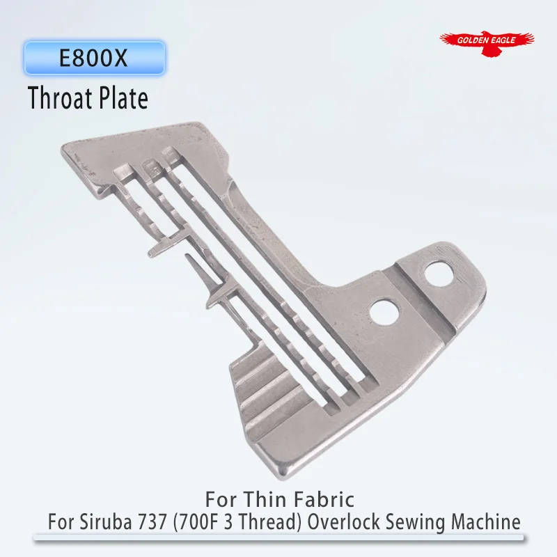 E800X Throat Plate Fit For Siruba 737 (700F 3 Thread) Overlock Sewing Machine Parts Needle Plate Special For Thin Fabric - view 2