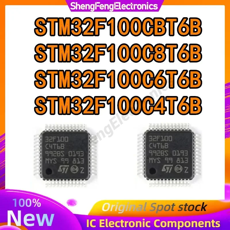 5 шт. чип STM32F100CBT6B STM32F100C8T6B STM32F100C6T6B STM32F100C4T6B STM32F100CB STM32F100C8 STM32F100C6 STM32F100C4 STM IC MCU