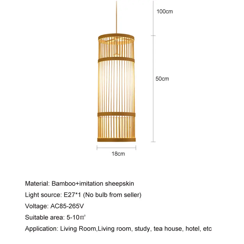 Loft Vintage Japanese Pendant Lamp Corridor Bar Restaurant Southeast Asian Zen Wood Pendant Lamp Hotels Villa Decorative Light