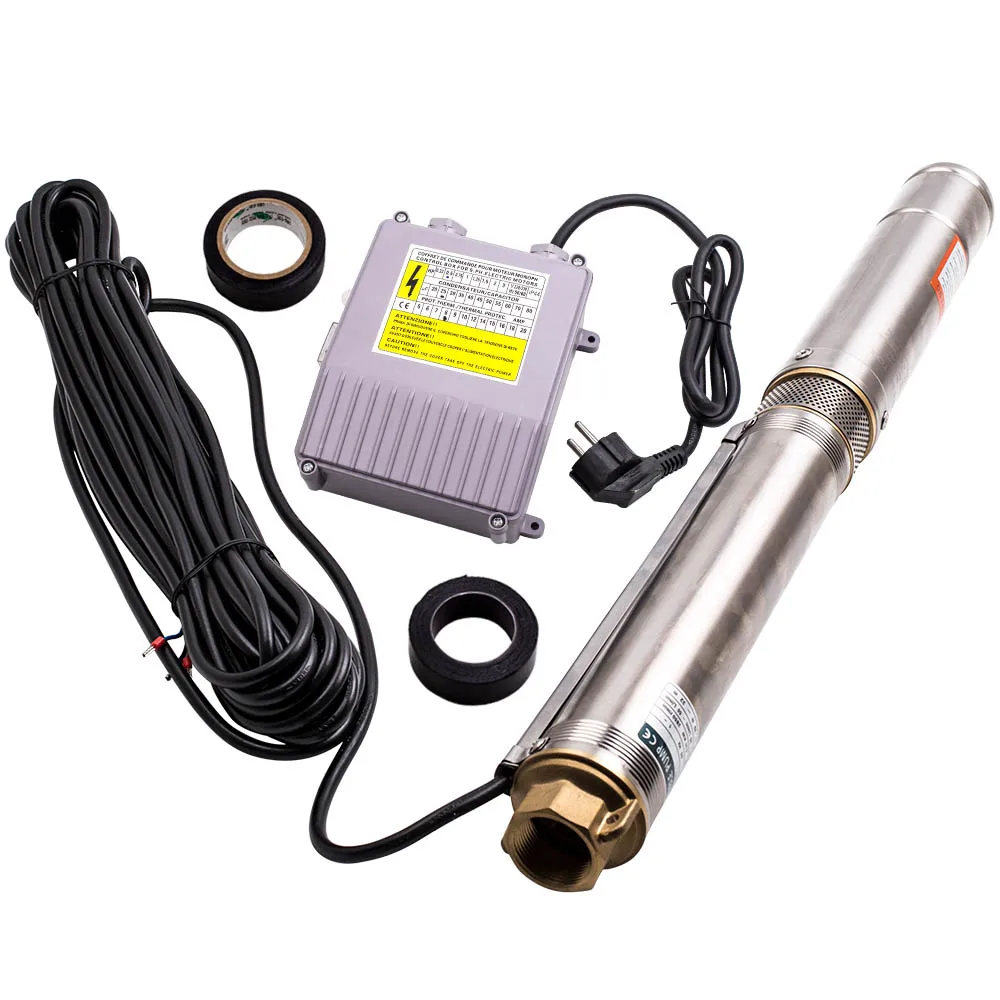 3A 370 W Submersible Pump &  power cable  Energy Deep Well Pump