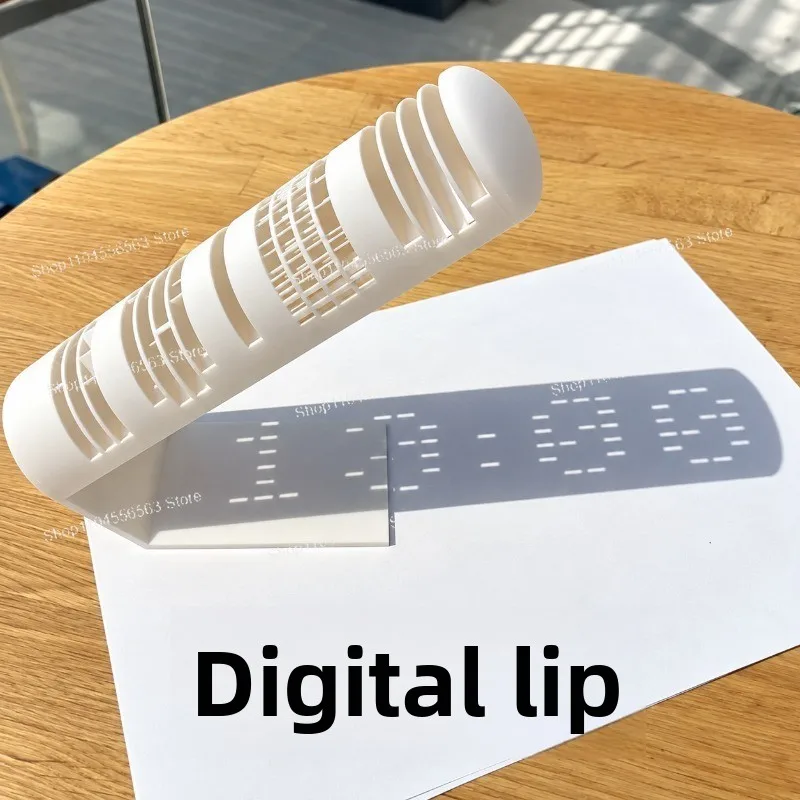 Digital sundial, light and shadow clock, tabletop ornament, solar time display,  student science experiment teaching aids
