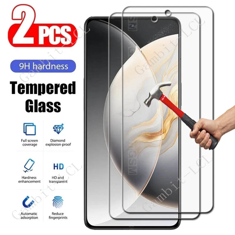 

2PCS For Tecno Camon 30 Premier 5G Pop 9 Pova 6 Neo 4G Spark 20 30 30C Go 1 1S Camon30 Screen Protection Tempered Glass Film