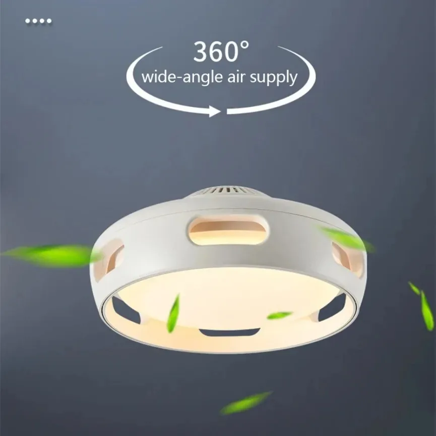 Modern LED Ceiling Fan Light Creative Invisible Bladeless Remote Control Dimming Fan Light Living Room Bedroom Home Electric Fan - Image 6