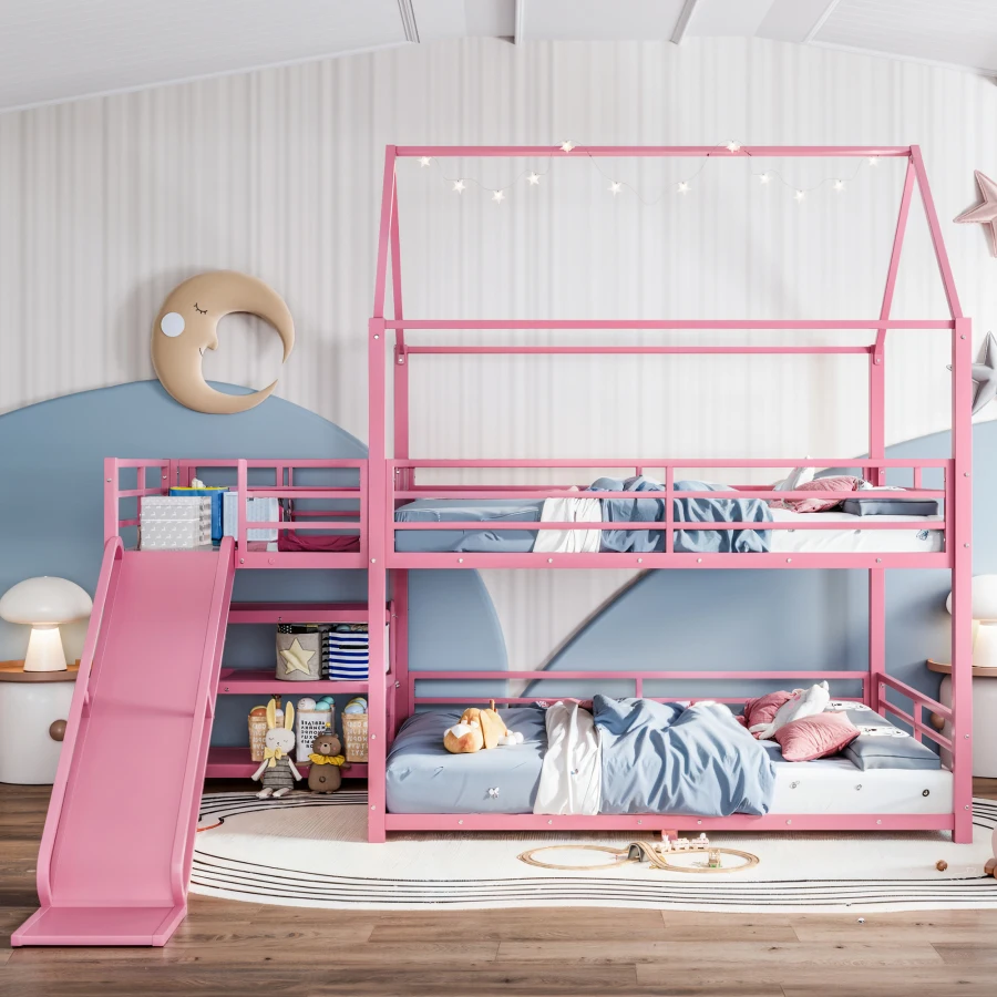 Letto a castello in metallo co - Bunk Bed With Stairs And Slide recensione e prezzo