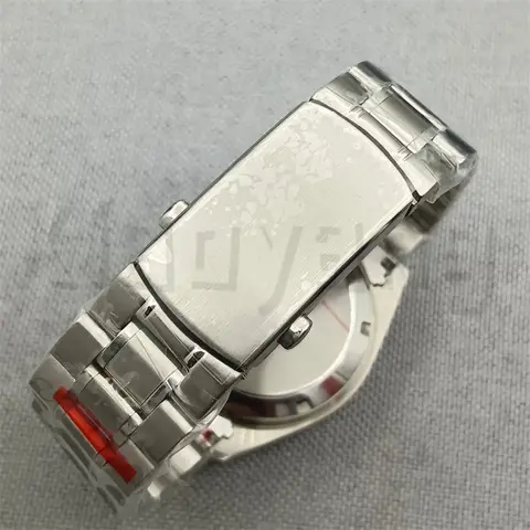 40 mm VK63 silverfärgad klocka med blågrönt svart silverinlägg och belagt glas för VK63 kvarts kronografurverk stålarmband 6 best sales kronografklocka - №6