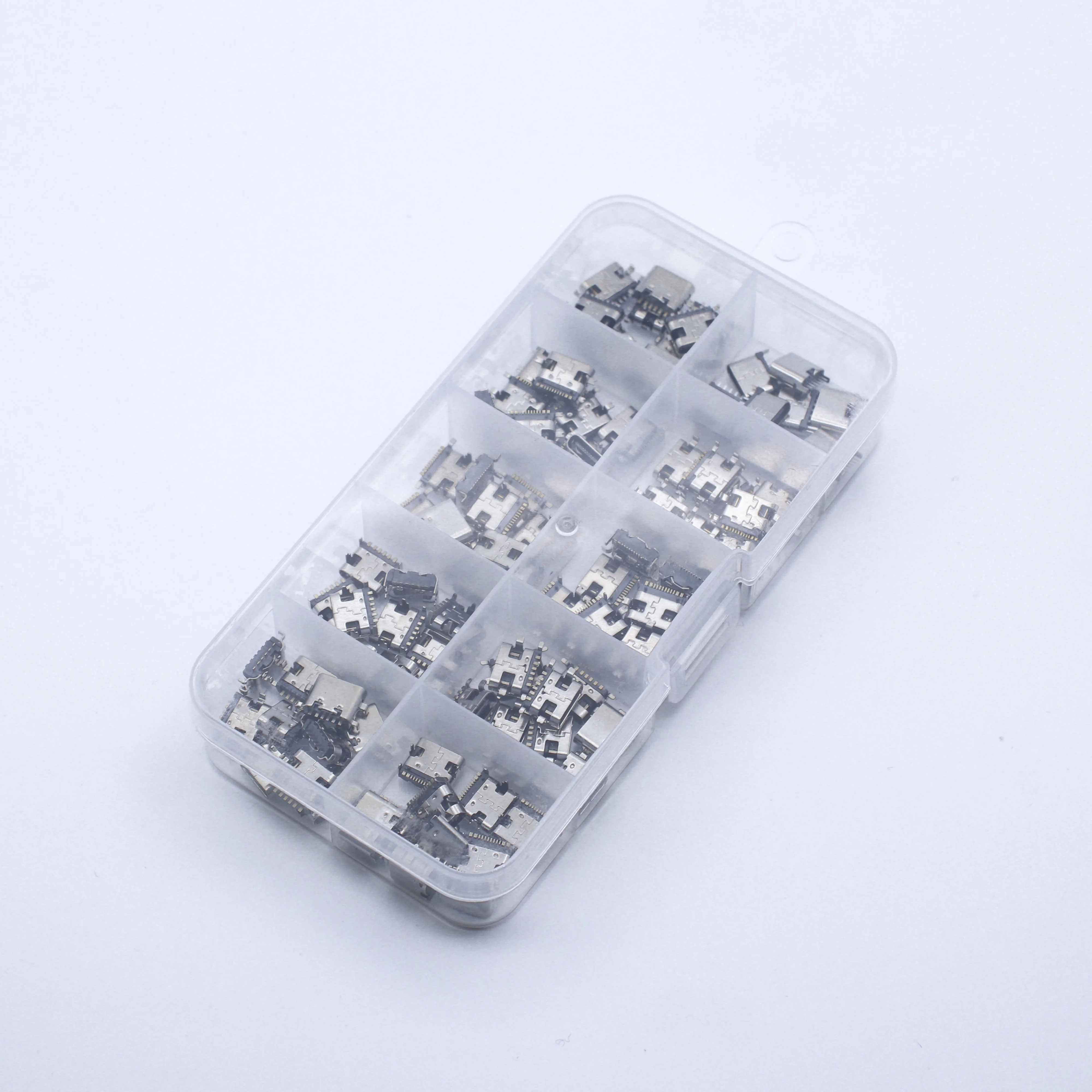 100Pcs/Lot 10Models Type-C Usb Charging Dock Connectors Mix 6Pin And 16Pin Use For Mobile Phone And Digital Product Repair Kits