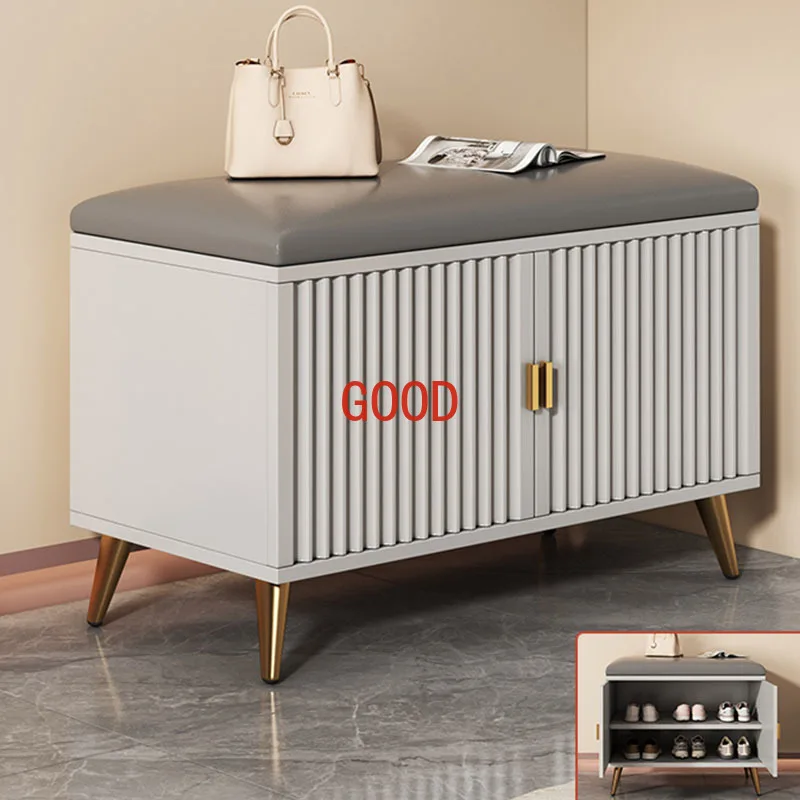 Modern Wooden Shoe Cabinet Narrow Entryway Storage Bench Shoe Cabinet Organizers White Organizador De Zapatos Home Furniture