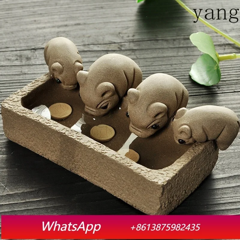 

LH drinking water purple sand ornament piglet ornament purple sand tea pet