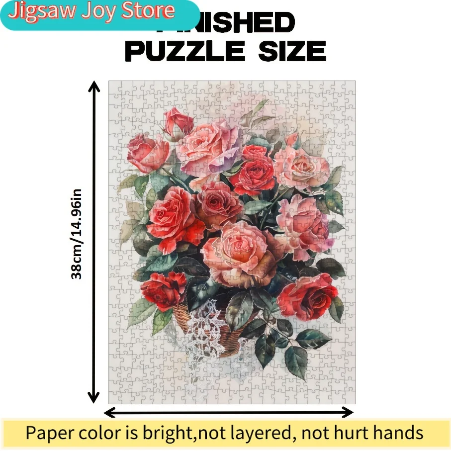 ปริศนากระดาษขนาดเล็ก 500 ชิ้นที่ประกอบเข้าด้วยกันได้อย่างลงตัว พร้อมดีไซน์ 'ตะกร้าดอกกุหลาบ' เกมไพ่พกพาแบบนี้คือ P