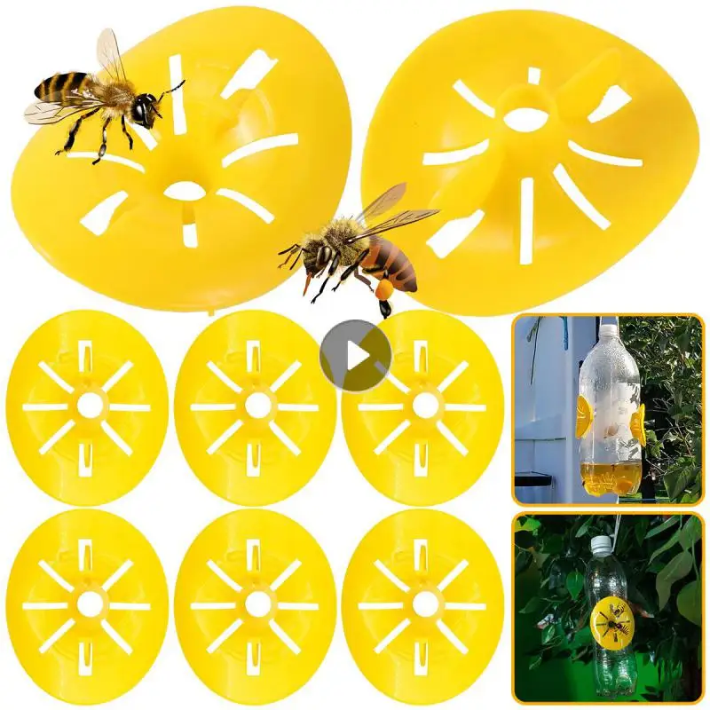 10/20pcs Wasp Trap Catcher Flower Shape Flying Insects Funnel Trap Bee Hornet Catcher Garden Outdoor Hanging Pest Control Tools