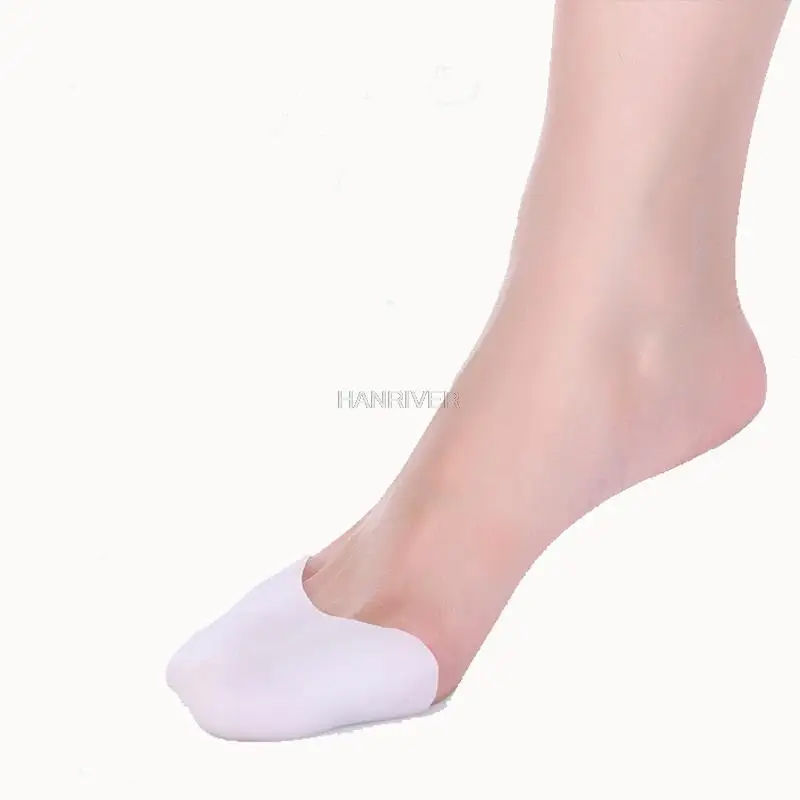 2PCS Foot Care Gel Pointe Toe Cap Cover Soft Pads Protectors for Pointe Ballet Shoes Gel For Pedicure Silicone Gel Foot Toe Pads