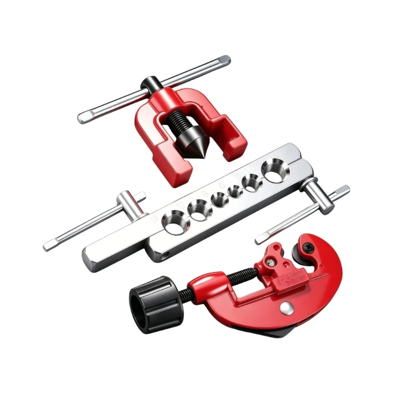 Air Conditioner Pipe Service Tube Tool Manual Metal Body Holding Bar and Screw Press Head for HVAC Field Use