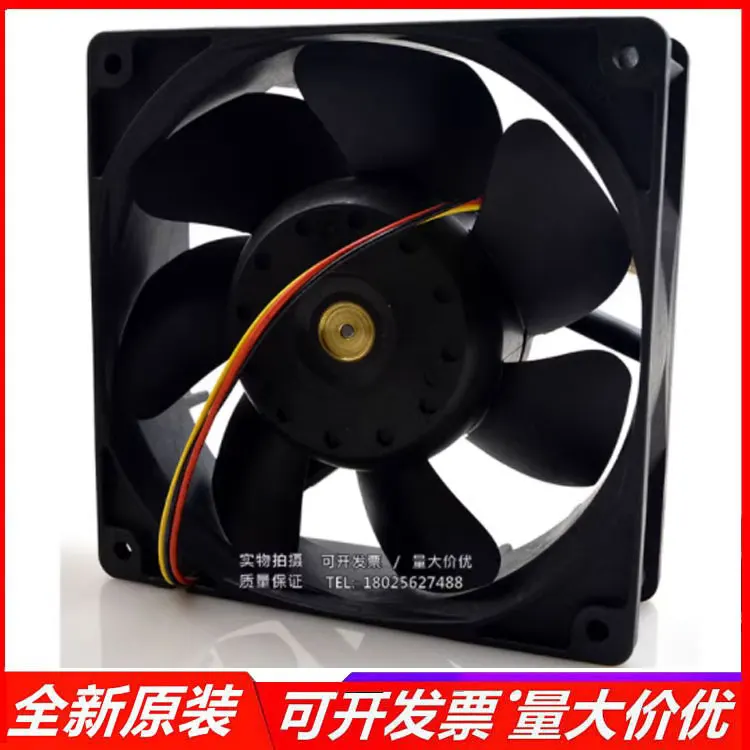 SANYO DENKI 9G1224H4D01 DC 24V 0.17A 120x120x25mm 3-Wire Server Cooling Fan