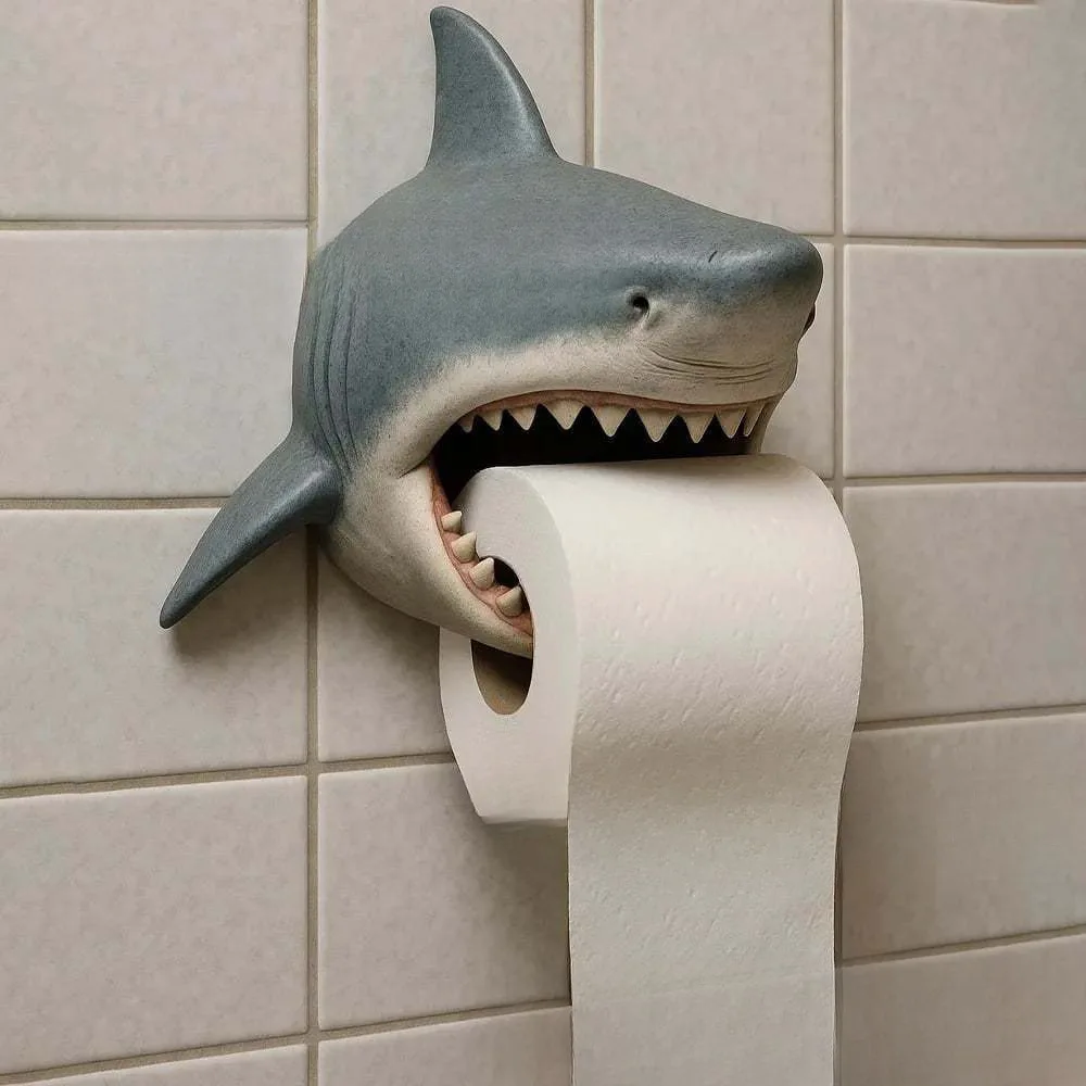 

Новый держатель для салфеток в виде акулы, полимерный орнамент, держатель для салфеток, украшение, коробка для салфеток