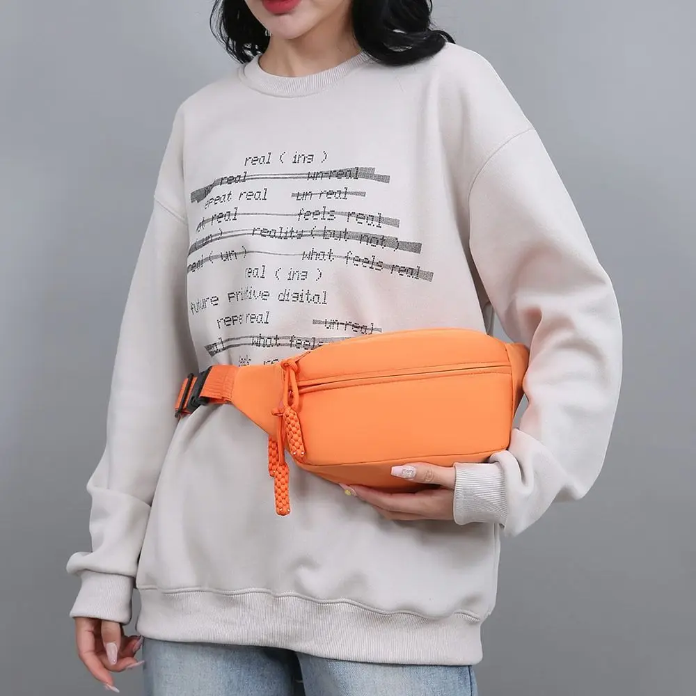 Oxford Cloth Women's Chest Bag Adjustable Strap Multi Pocket Waist Bags Quick Release Buckle Lightweight Crossbody Bag