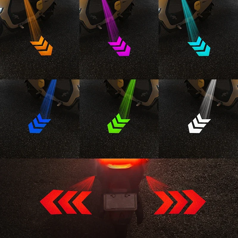 2pcs Universal For Motorcycle Decorative Arrow LED  Projection Light Kit Welcome Lights for Motorcycles Seven Colors