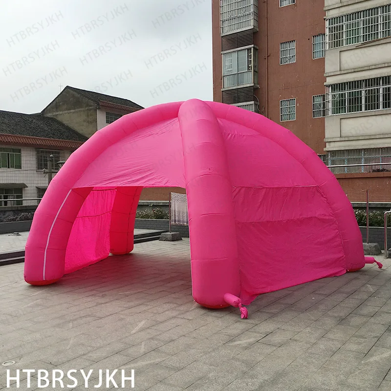 Barraca inflável vermelha para atividades ao ar livre, 4 pés Yurt, promoção ao ar livre