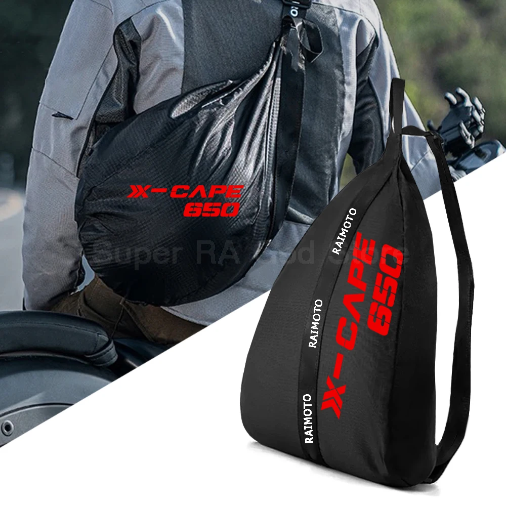 For X-Cape 650 XCape 650 2022 2023 Motorcycle Accessories Helmet Backpack Large Capacity Travel Bags Reflective