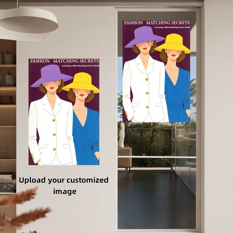 Customizable Self-Adhesive Posters — Upload Your Own Designs or Photos; A Unique Home Décor Item Available in Various Sizes