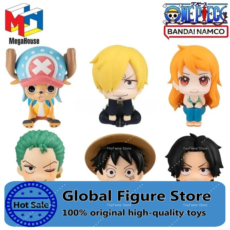 Original Megahouse One Piece Look Up Luffy Zoro Nami Sanji Chopper Ace Anime Actionfigur Spielzeug Sammlerstück Modell Ornamente