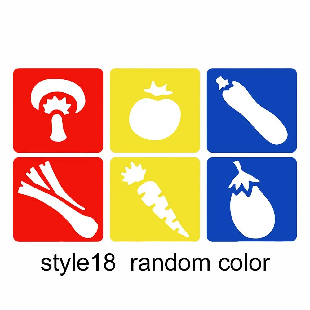 6pcs Cartoon Pattern Drawing Stencils for DIY Crafts