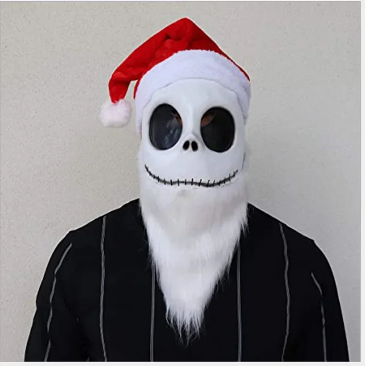 Disney Christmas Horror Night Silicone Mask Cartoon Peripheral Latex Headgear Party Props Christmas Funny Night Wholesale