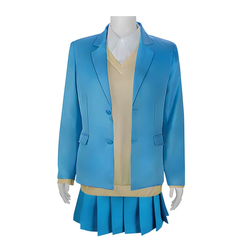 Chinatsu Kano Cosplay Costume Wig Anime Blue Box Jacket Skirt Vest School Uniform Eimei Senior High Halloween Women Customized