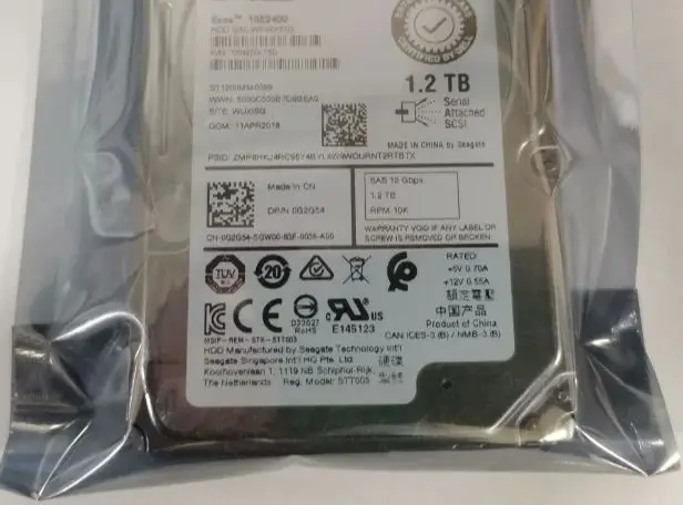 For 0G2G54 ST1200MM0099 G2G54 1.2T SAS 10K 2.5 Server Hard Disk