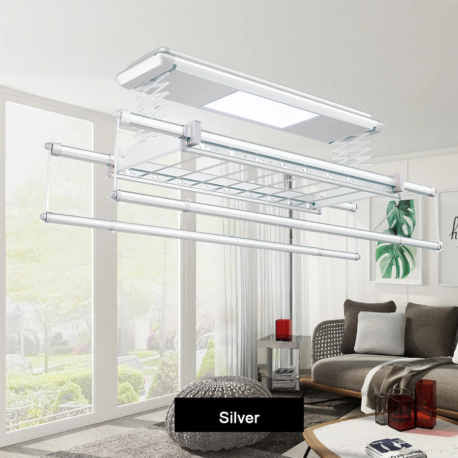 

Manufacture Hanger Electric Automatic Clothes Drying Smart Laundry Electric Ceiling Clothes Drying Rack