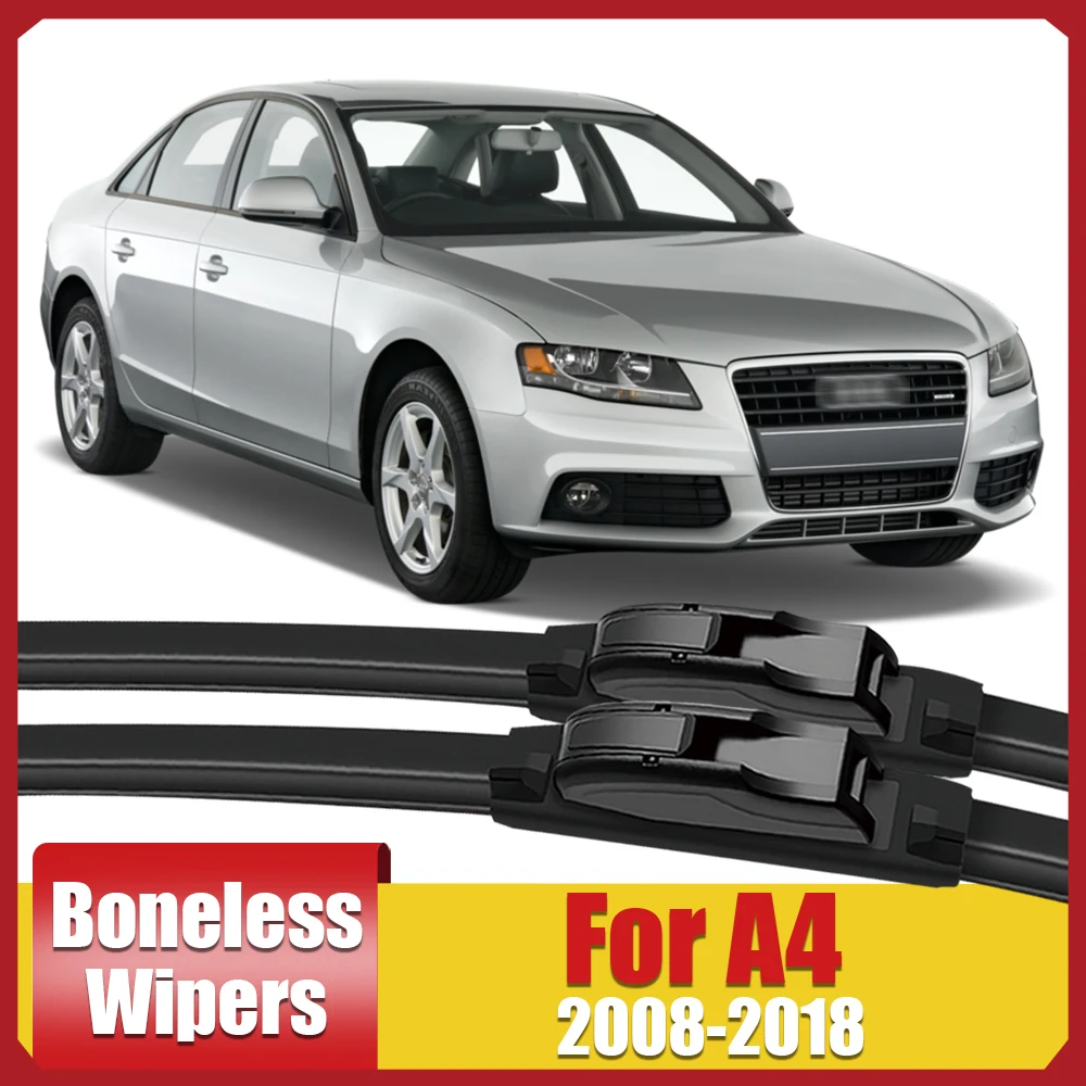 

Front Windshield Wiper Blade For Audi A4 a4 B8 B9 2008-2018 Car Wiper Blade Refill Window Cleaning Car Accessories