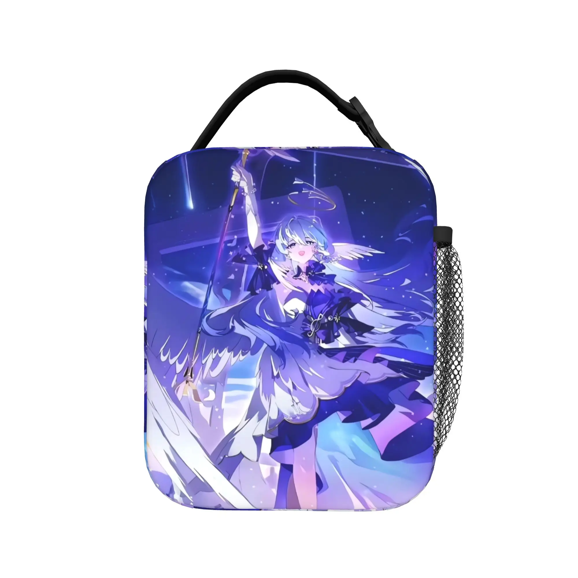 Genshin Impact Lunch Bag  Travel Lunch Box For Adult Casual Print Thermal Lunch Bags Oxford Portable Cooler Bag