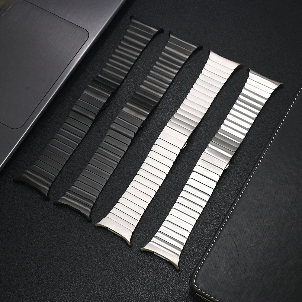 NO Gaps Metal Strap for Samsung Galaxy Watch Ultra 47mm Stainless Steel Wrist Bracelet for GALAXY ULTRA Butterfly Buckle Band