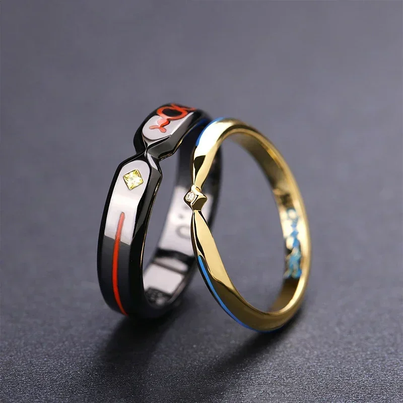 Anime Fate Saber Rings Altria Pendragon Joan of Arc Cosplay Props Adjustable Jewelry Accessory Couple Lover Ring Gift